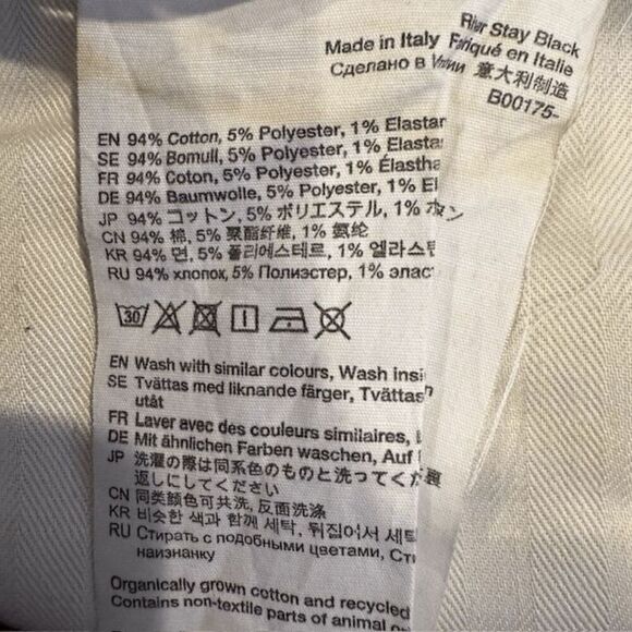 ACNE Studios River Stay Black Men's Cropped Black Stretch Jeans Size 31 - Picture 9 of 13